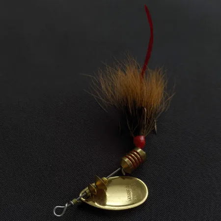 Mepps Aglia 1 Dressed (з хвосту білки), золото, 3,6 г, блешня оберталка (вертушка) #21408