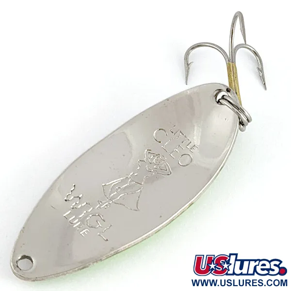 Seneca Little Cleo (Hula Girl), нікель/зелений, 14 г, блесна коливалка (колебалка) #21456