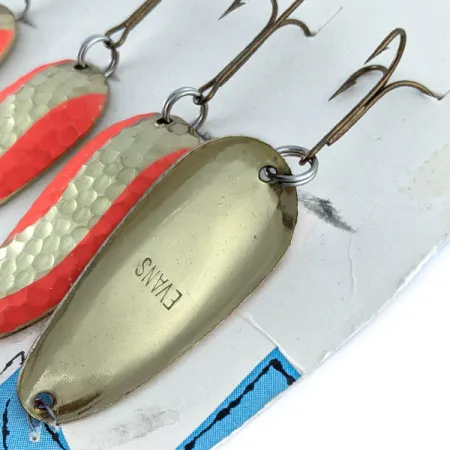 Glen Evans Spoon, золото/червоний, 10 г, блесна коливалка (колебалка) #21462