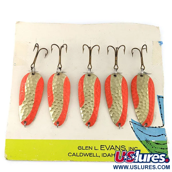  Glen Evans Spoon, золото/червоний, 10 г, блесна коливалка (колебалка) #21462