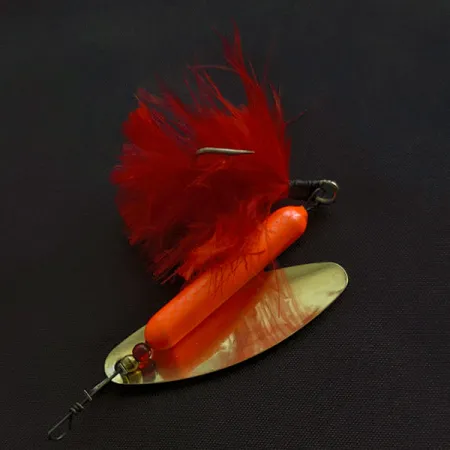 Yakima Bait Worden’s Original Rooster Tail, золото/червоний, 14 г, блешня оберталка (вертушка) #21477