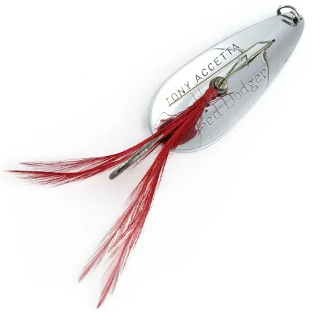 Tony Accetta Weed-Dodger, нікель/червоний, 21 г, блесна коливалка (колебалка) #21500