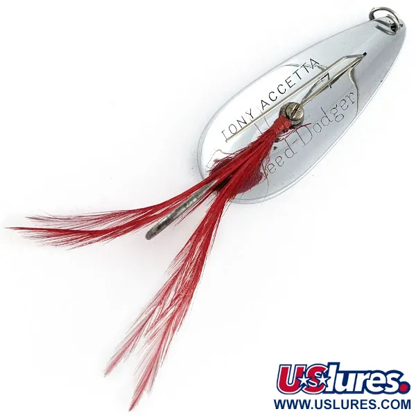 Tony Accetta Weed-Dodger, нікель/червоний, 21 г, блесна коливалка (колебалка) #21500