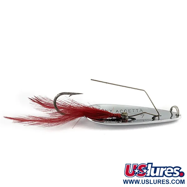 Tony Accetta Weed-Dodger, нікель/червоний, 21 г, блесна коливалка (колебалка) #21500