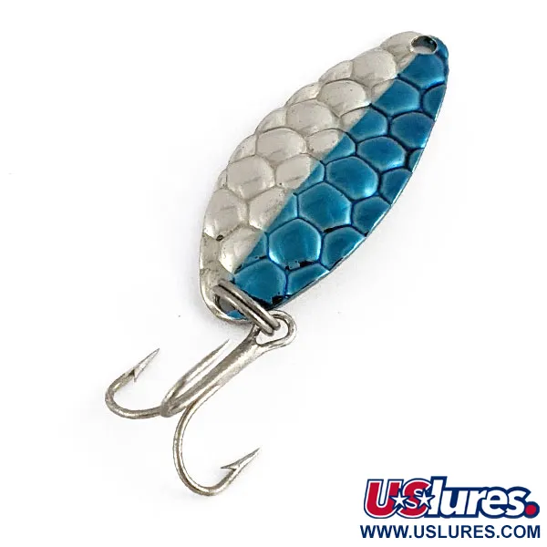  Acme Little Cleo bubbles, нікель/синій, 7 г, блесна коливалка (колебалка) #21556