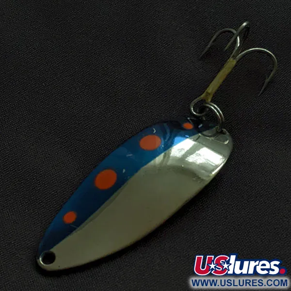 Seneca Little Cleo (Hula Girl), нікель/синій/червоний, 14 г, блесна коливалка (колебалка) #21564