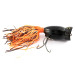  Fred Arbogast Hula Popper, black, 8 г, воблер #21579