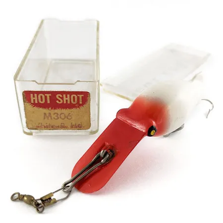 Eddie Pope Hot Shot M 306, White Red Head, 7 г, воблер #21627
