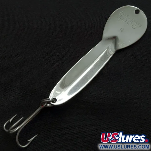 Glen Evans Loco 4, нікель, 23 г, блесна коливалка (колебалка) #21648