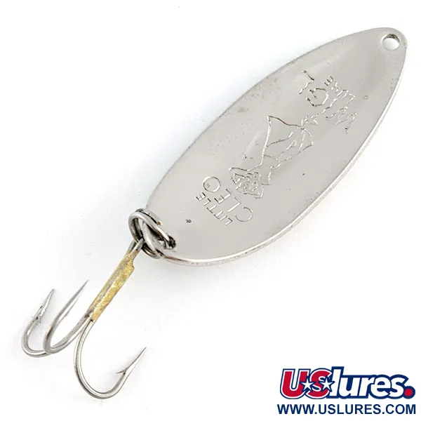 Seneca Little Cleo (Hula Girl), нікель/зелений, 14 г, блесна коливалка (колебалка) #21654