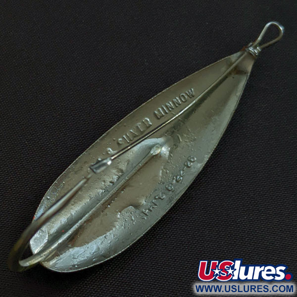  Незачіпляйка Johnson Silver Minnow, нікель/зелений/помаранчевий, 12 г, блесна коливалка (колебалка) #21678