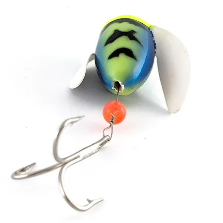 Yakima Bait Spin-N-Glo, Blue Chartreuse Black , 8 г, блешня оберталка (вертушка) #21702