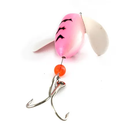 Yakima Bait Spin-N-Glo, Pearl Pink 'Tiger' (PPT-WH), 8 г, блешня оберталка (вертушка) #21703