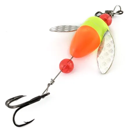Yakima Bait Spin-N-Glo, Flame CHR (FLCH-WH)
White
, 2 г, блешня оберталка (вертушка) #21705