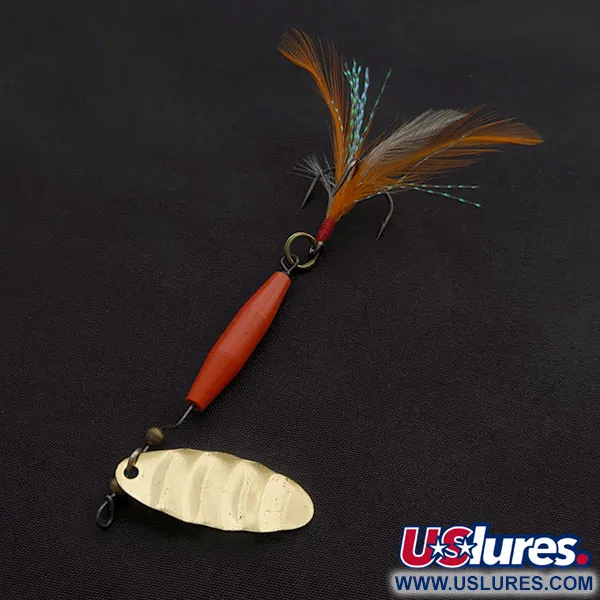 Worth #301, золото/чорний/червоний, 9 г, блешня оберталка (вертушка) #21738