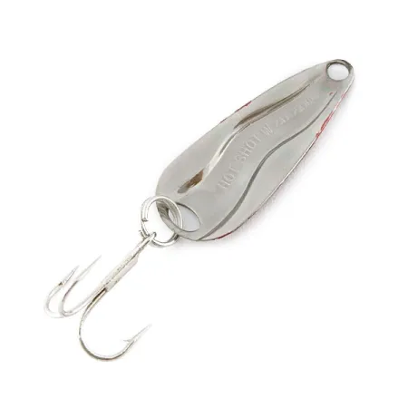 Luhr Jensen Hot Shot W, нікель/червоний, 1,3 г, блесна коливалка (колебалка) #21772