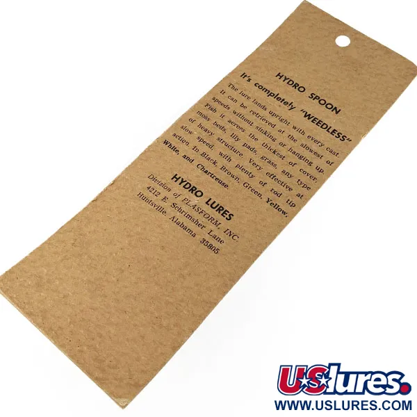 Hydro Lures Незачіпляйка Hydro Spoon, білий/зелений, 14 г, блесна коливалка (колебалка) #21789