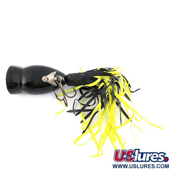  Fred Arbogast Hula Popper, black, 8 г, воблер #21834