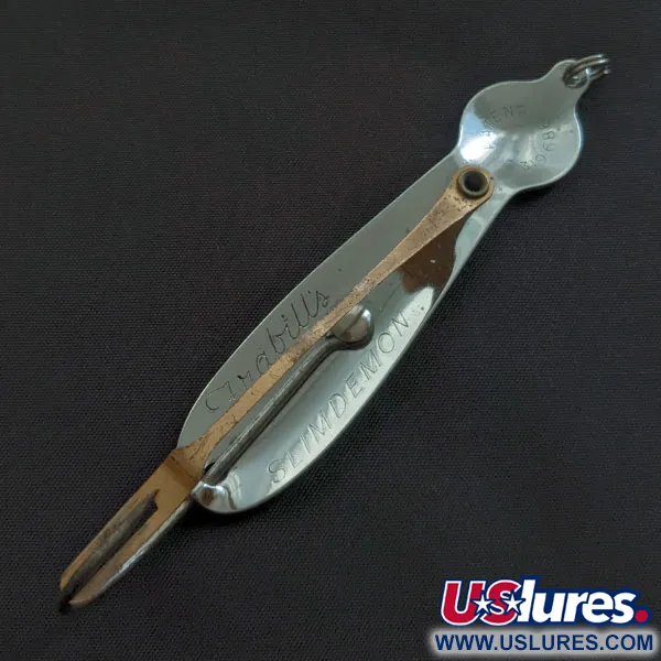 Frabill's Slim Demon Weedless , нікель, 14 г, блесна коливалка (колебалка) #21837