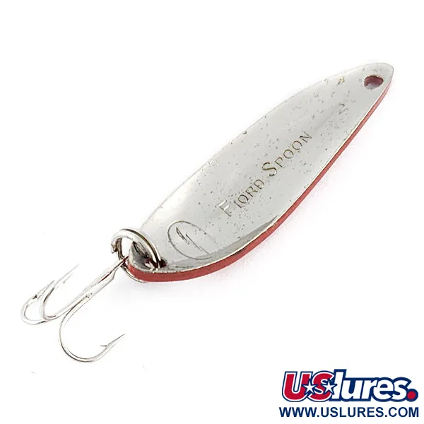 Acme Fiord Spoon Jr Lightning (50-х років), червоний/білий/нікель, 7 г, блесна коливалка (колебалка) #21860