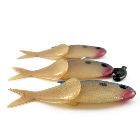 Creme Lit'l Fishie 3" Rigged Shad Blue Back, 11 г #21969