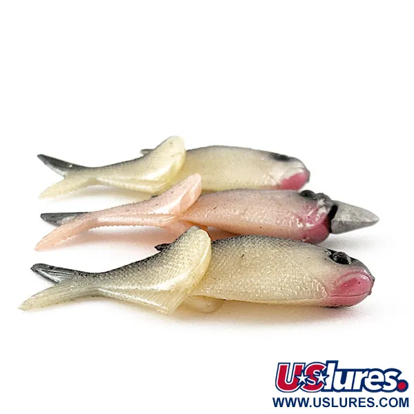 Creme Lit'l Fishie 2" Rigged Shad Black Back Pink, Shad Black Back, Pink, до рибалки #21970