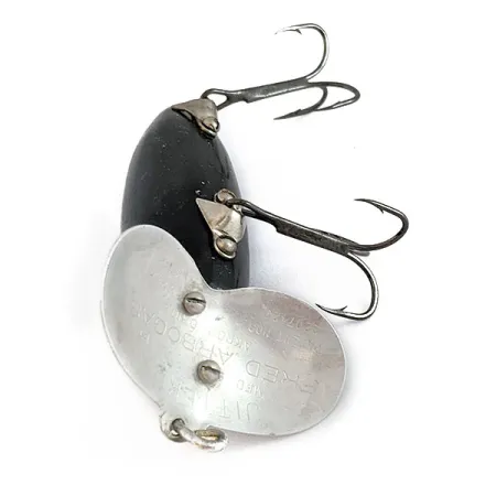 Fred Arbogast Jitterbug Early Bug Eye​ (1960-x років), black, 14 г, воблер #22014