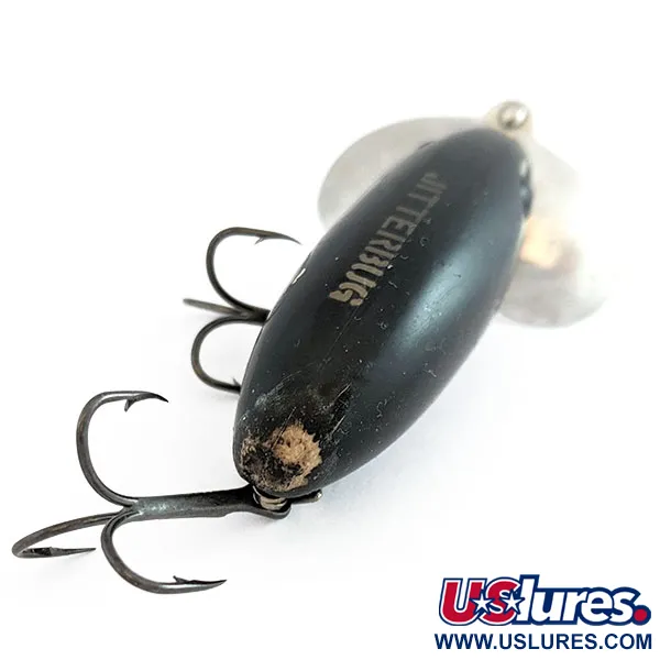Fred Arbogast Jitterbug Early Bug Eye​ (1960-x років), black, 14 г, воблер #22014