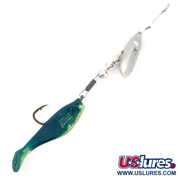  Worth June bug, нікель/синій, 5 г, блешня оберталка (вертушка) #22027