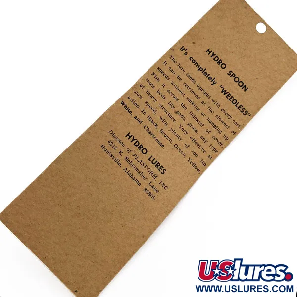 Hydro Lures Hydro Spoon , black/green, 11 г, воблер #22092