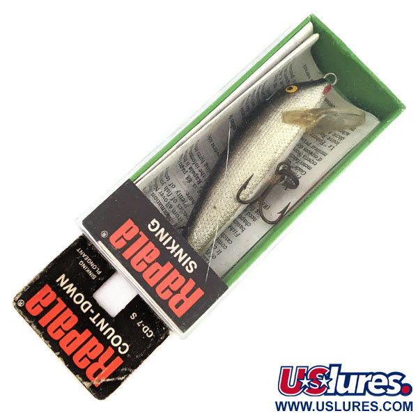  Rapala Countdown CD7 (Finland), S (Silver), 8 г, воблер #22176