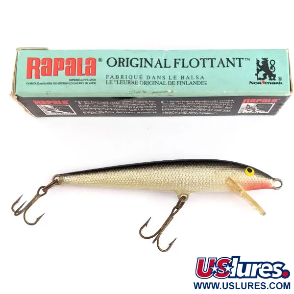  Rapala Original Floater F9, S (Silver), 4 г, воблер #22177
