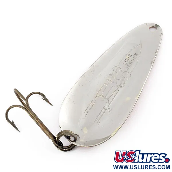 Luhr Jensen Rocket 88, червоний/білий/нікель, 17 г, блесна коливалка (колебалка) #22239