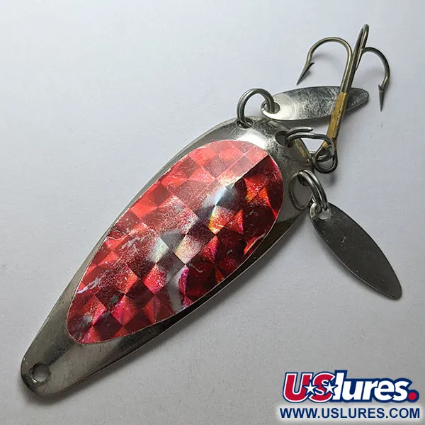 Luhr Jensen Rattlesnake, нікель/червоний, 12 г, блесна коливалка (колебалка) #22274