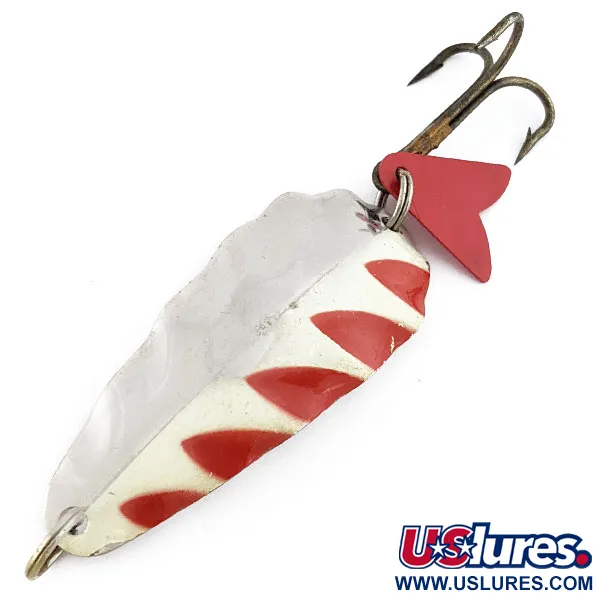 AL&W Tackle AL&W Full Wave Design REG'D, нікель/червоний/білий, 25 г, блесна коливалка (колебалка) #22300