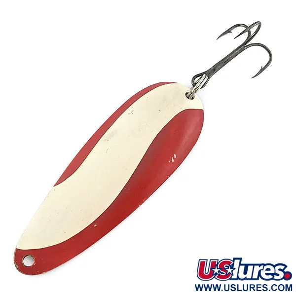  Worth Spoon, червоний/білий/нікель, 14 г, блесна коливалка (колебалка) #22302