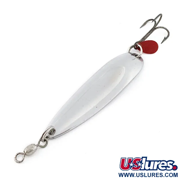 Luhr Jensen Krocodile #4, нікель, 14 г, блесна коливалка (колебалка) #22337