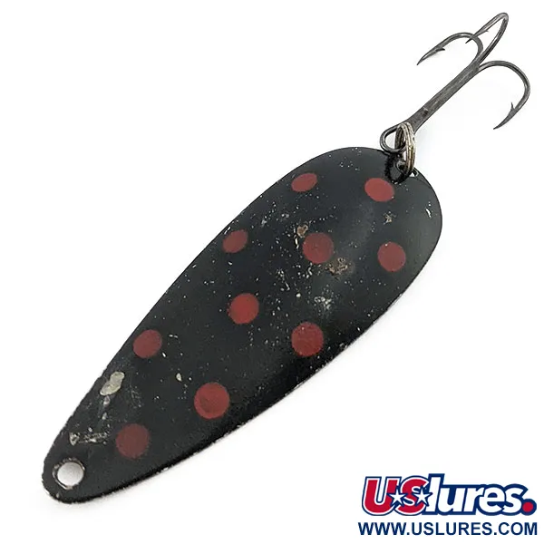  Worth Chippewa Steel Spoon, чорний/червоний/нікель, 14 г, блесна коливалка (колебалка) #22358