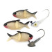 Creme Lure Co Creme Lit'l Fishie 2" Rigged Shad Black Back,  Shad Black Back, 7 г, до рибалки #22377