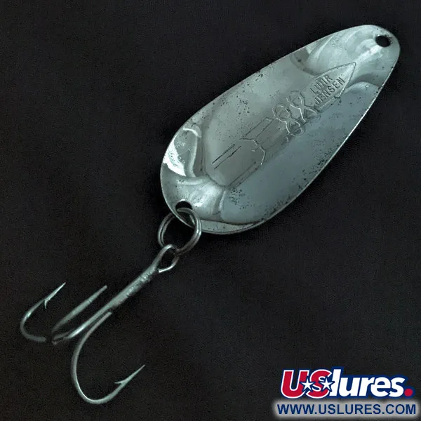 Luhr Jensen Rocket 88, нікель/червоний/білий, 14 г, блесна коливалка (колебалка) #22399