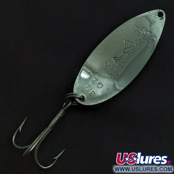 Seneca Little Cleo (Hula Girl), нікель/зелений, 21 г, блесна коливалка (колебалка) #22411