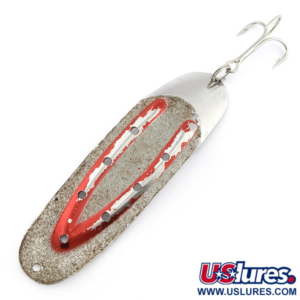 Great Lakes Lures Charger №3, нікель/червоний/гліттер, 21 г, блесна коливалка (колебалка) #22425