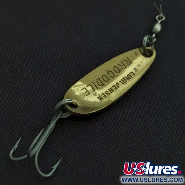 Luhr Jensen Krocodile, латунь/коричнева форель, 9 г, блесна коливалка (колебалка) #22434