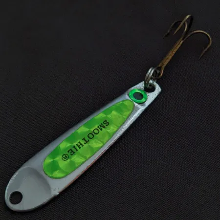 Hopkins Smoothie, нікель/зелений, 11 г, блесна коливалка (колебалка) #22460