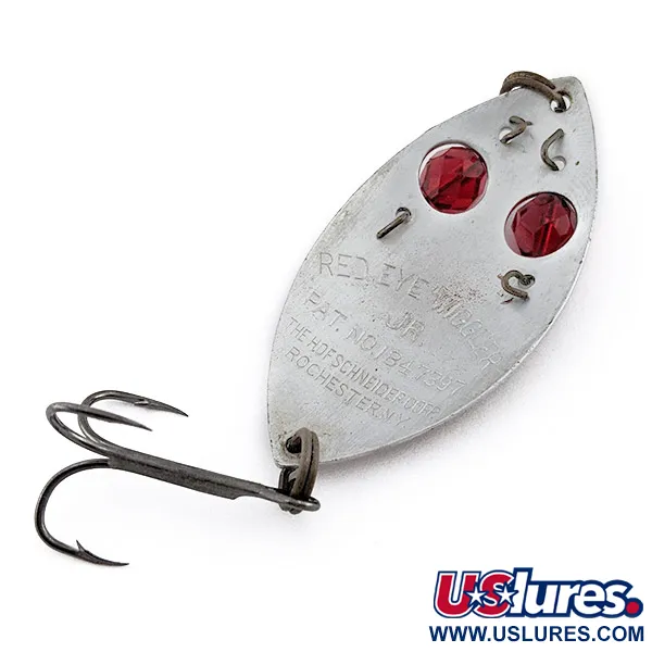  Hofschneider Red Eye Junior, срібло/латунь/червоні очі, 13 г, блесна коливалка (колебалка) #22461