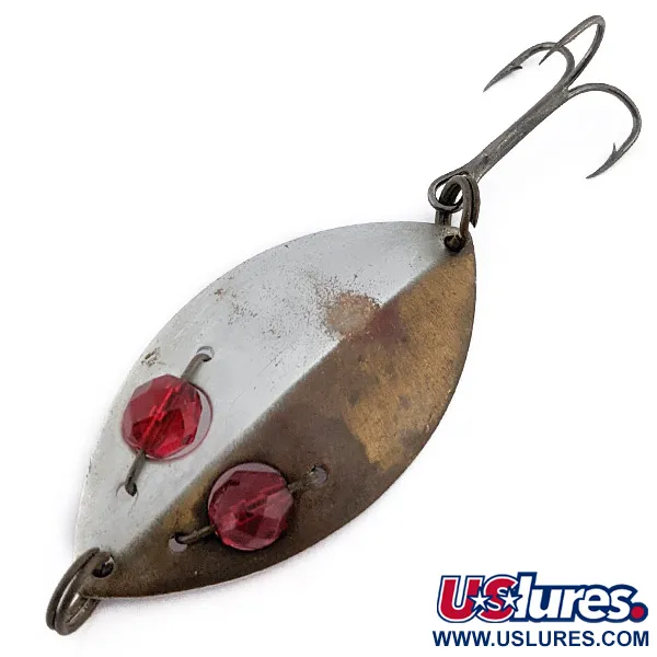  Hofschneider Red Eye Junior, срібло/латунь/червоні очі, 13 г, блесна коливалка (колебалка) #22461