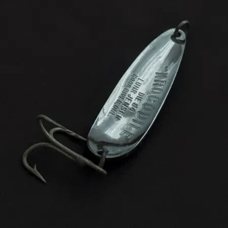 Luhr Jensen Krocodile #4, нікель/голограма, 19 г, блесна коливалка (колебалка) #22475