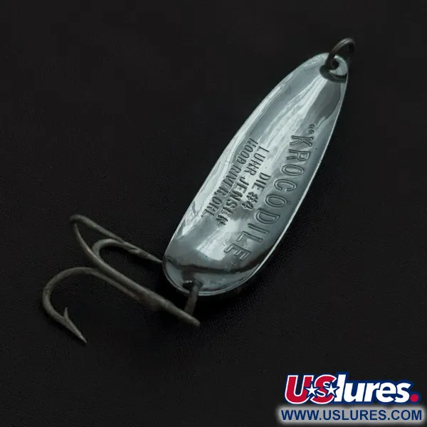 Luhr Jensen Krocodile #4, нікель/голограма, 19 г, блесна коливалка (колебалка) #22475