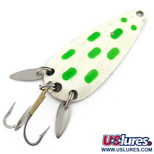 Marathon  Marathon, білі перли/нікель/зелений, 12 г, блесна коливалка (колебалка) #22496