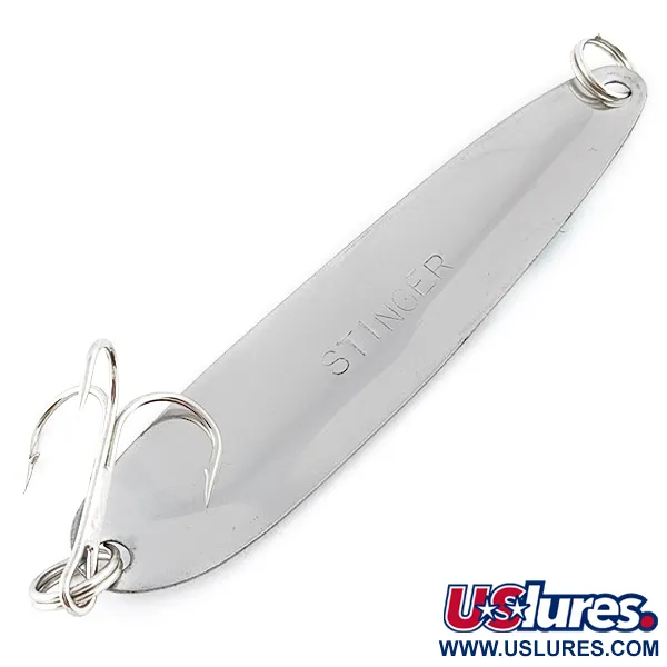 Stinger Michigan Flutter Spoon , нікель/голограма, 8 г, блесна коливалка (колебалка) #22566
